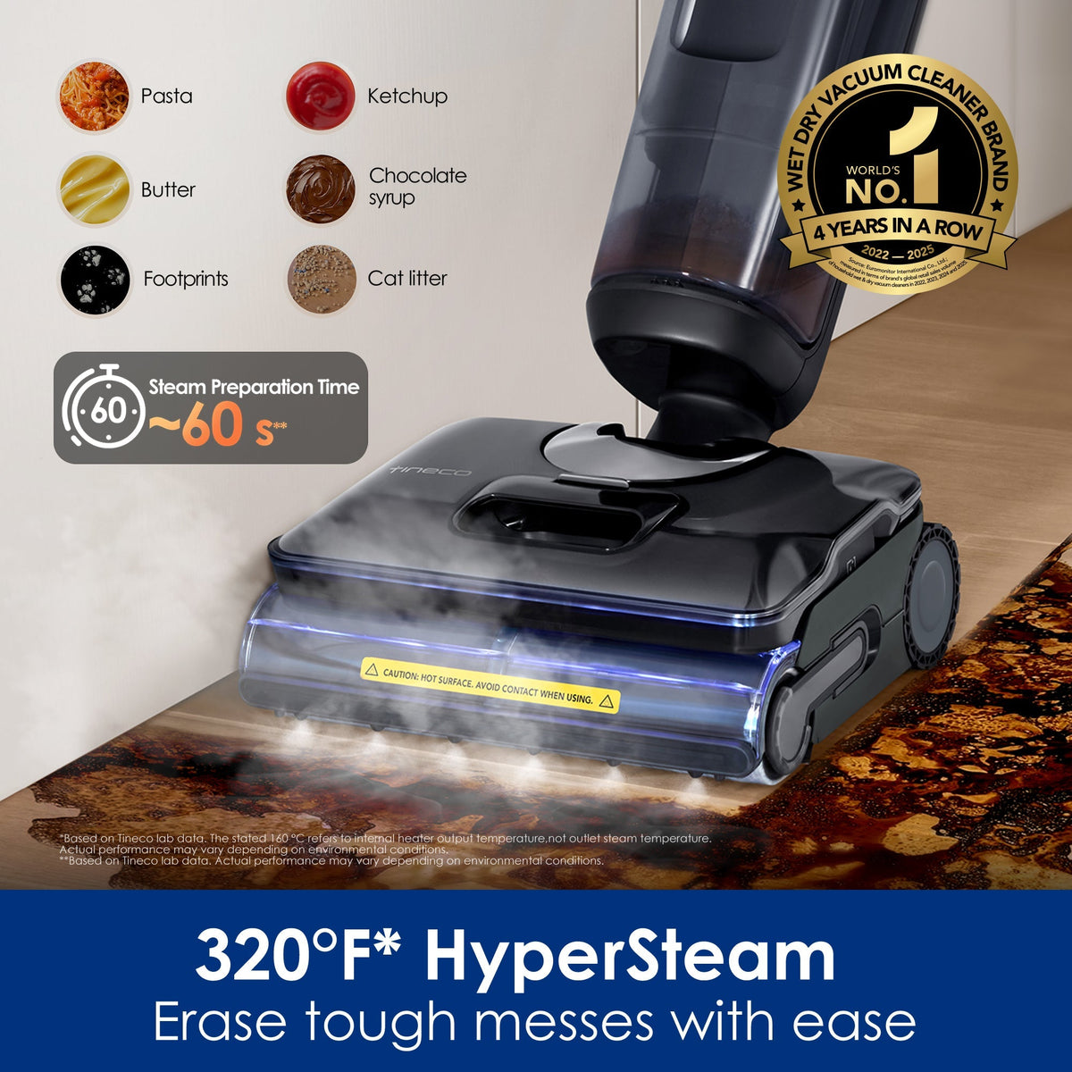 Tineco FLOOR ONE S7 Stretch Steam Wet Dry Vacuum Cleaner