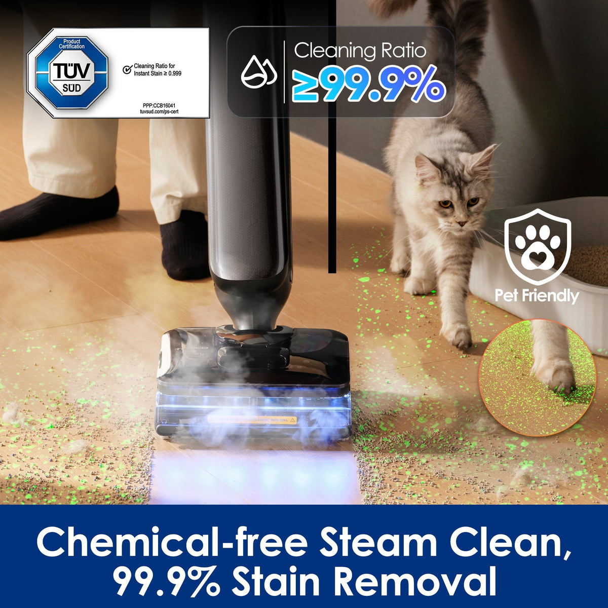 Tineco FLOOR ONE S9 Artist Steam Wet Dry Vacuum Cleaner